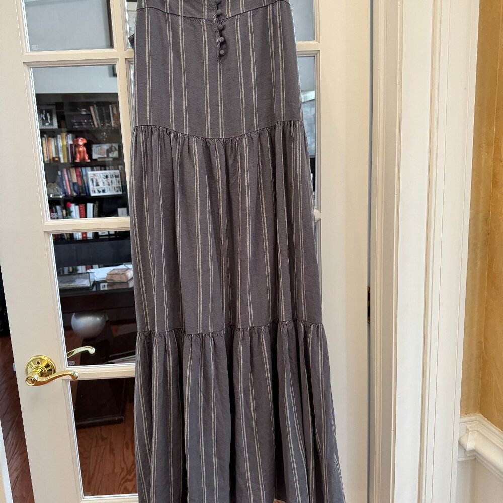 Zsupply Waverly Stripe Maxi Dress Worn Indigo / Large